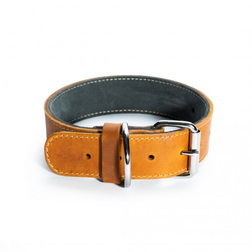 Double Leather collar Harly 45mm x 600 mm